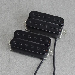 FLEOR Set di Humbucker Pick-Up Chitarra Elettrica Pickup Al Manico Ponte Set Magnete di Ceramica Parti di Chitarra, Nero/Bianco Scegliere