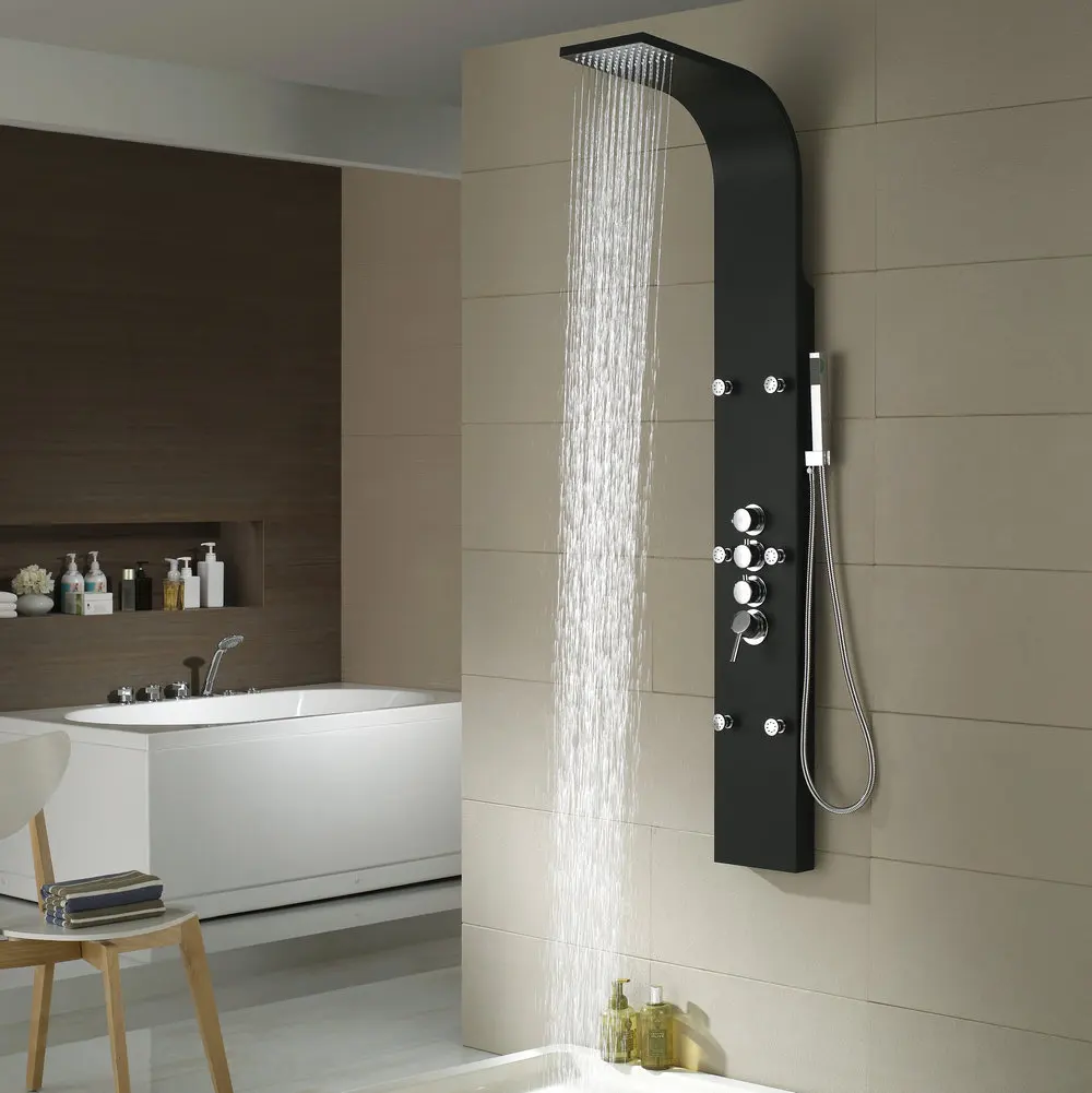 Stainless Steel L Shaped Shower Column Outdoor