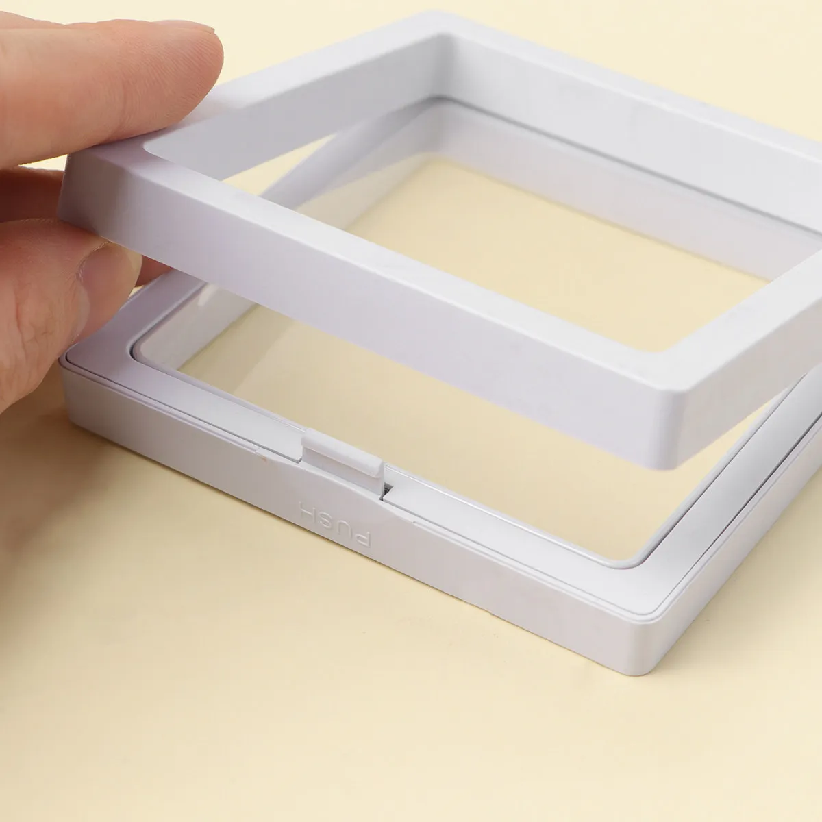 

3 шт. прозрачных пластиковых 3D-рамок для браслетов, ювелирных изделий, маникюра, настольных витрин для розничных магазинов