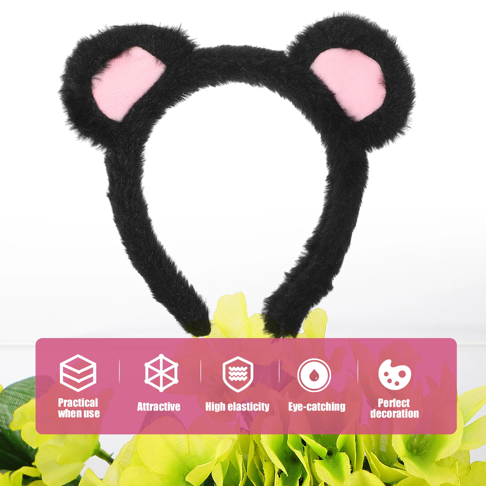 

Bear Ears White Cosplay Headdress Rabbit Adult Cosplay Headdress Halloween Accessories Women Teenager Party Role Play
