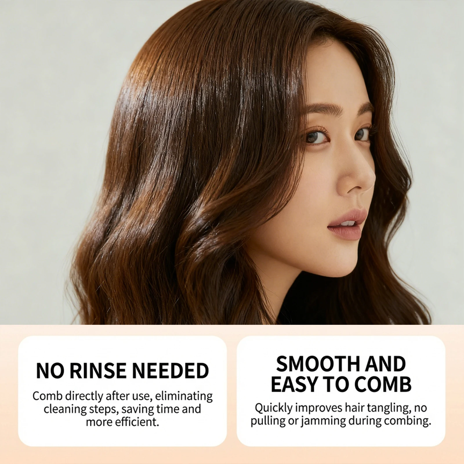 Hydrating Leave-In Hair Cream Nourish Frizzy Lasting Softness Moisturize Non-Greasy Easy To Use Lightweight No-Wash Conditioner