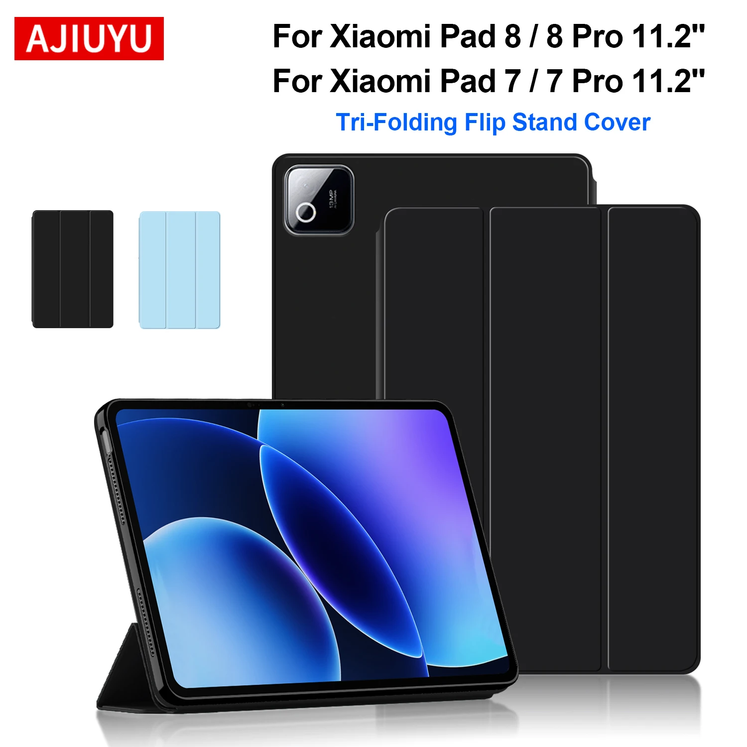 

Флип-чехол из искусственной кожи для Xiaomi Pad 8/8 Pro MiPad 8 11,2 дюйма, чехол для планшета Xiaomi Pad 7/7 Pro MiPad7, 11,2-дюймовый чехол-подставка