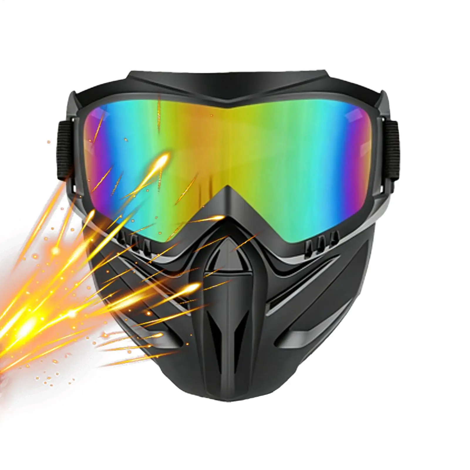 Auto Darkening Welding Glasses Adjustable Band Impact Resistant Welder Mask Detachable Riding Mask Goggles