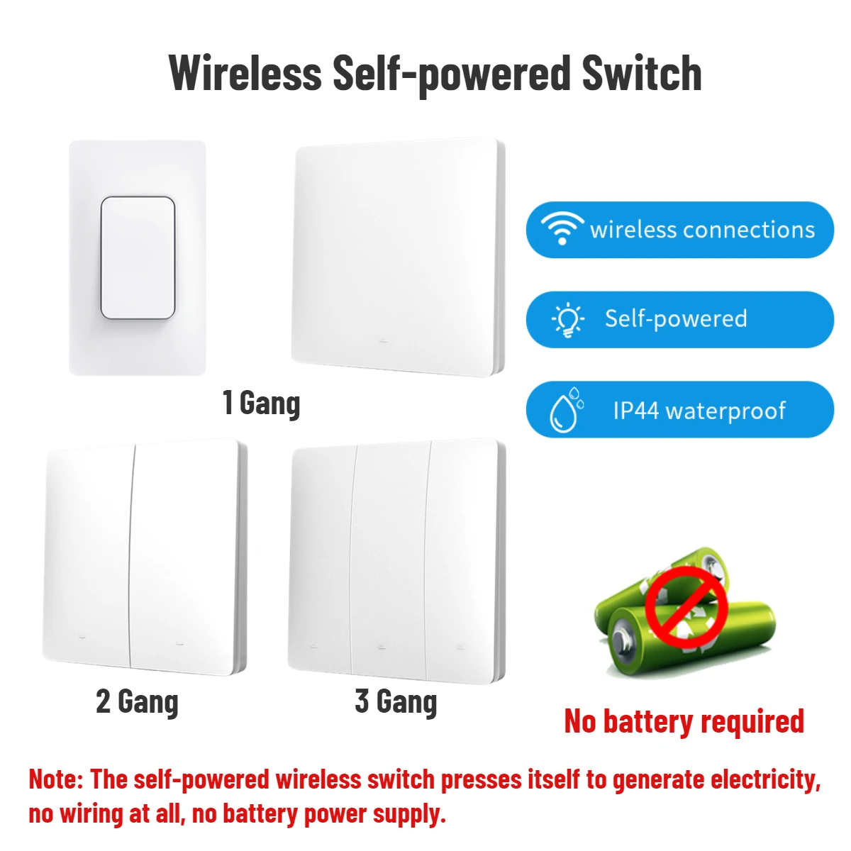 WiFi & RF433 Mini Switch Module 16A Compatible with HomeKit Alexa SmartThings Alice，2 Way Control Light Switches Timed ON / OFF