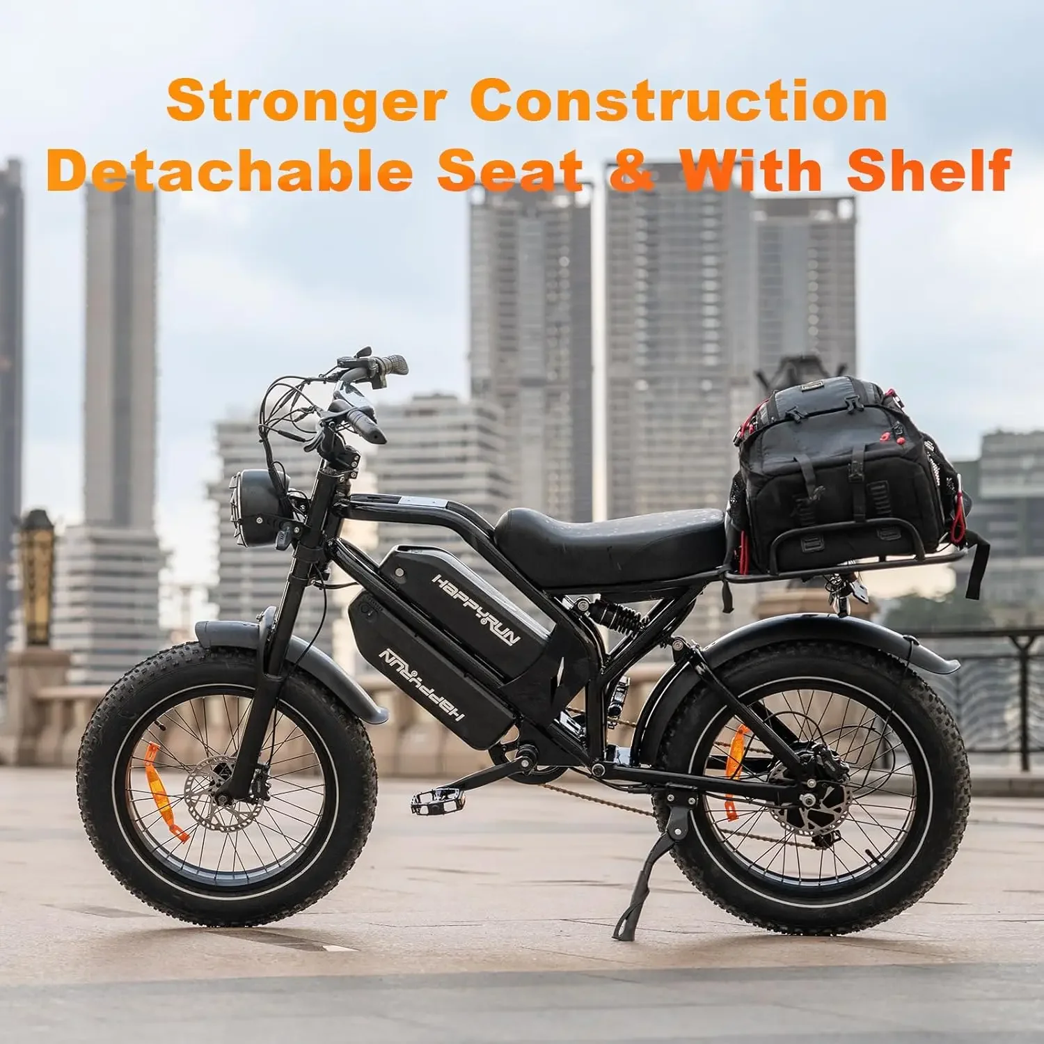2000W Brushless 48V38Ah Ebike for Adults 85+ Mile Range 36MPH Top Speed Electric Dirt Bike All Terrain Fat Tire Moped Style