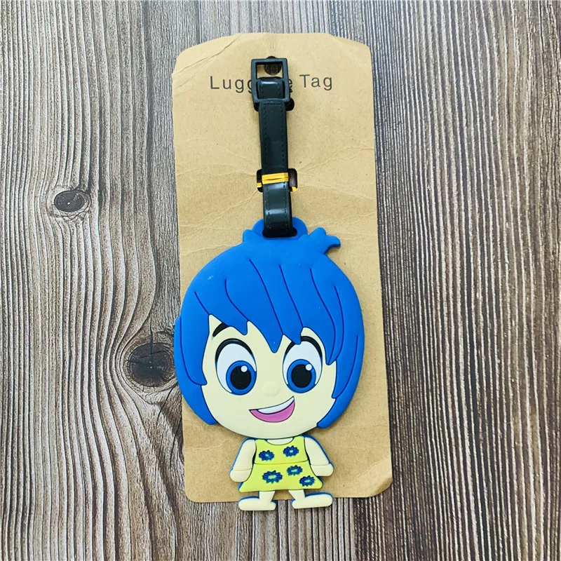 Disney Inside Out Anime Luggage Tags Cartoon Suitcase Tag Travel Accessories Bag Holder Label Birthday Gift