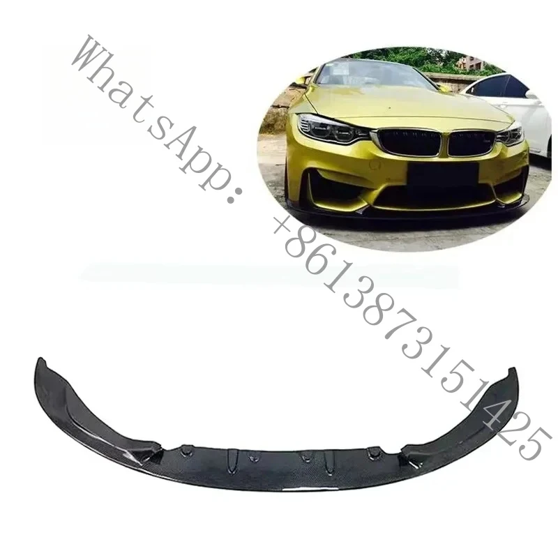 

Подходит для 2015-19 годов: карбоновый спойлер переднего бампера M3 M4 F80 F82