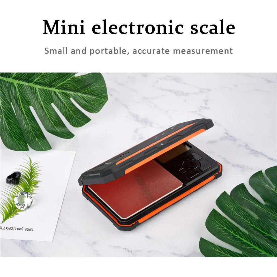 Digital Mini Scale 0.01g/0.1g Precision Pocket Scale with 10g Calibration Weight Electronic Scale for Food Gold Jewelry Diamond