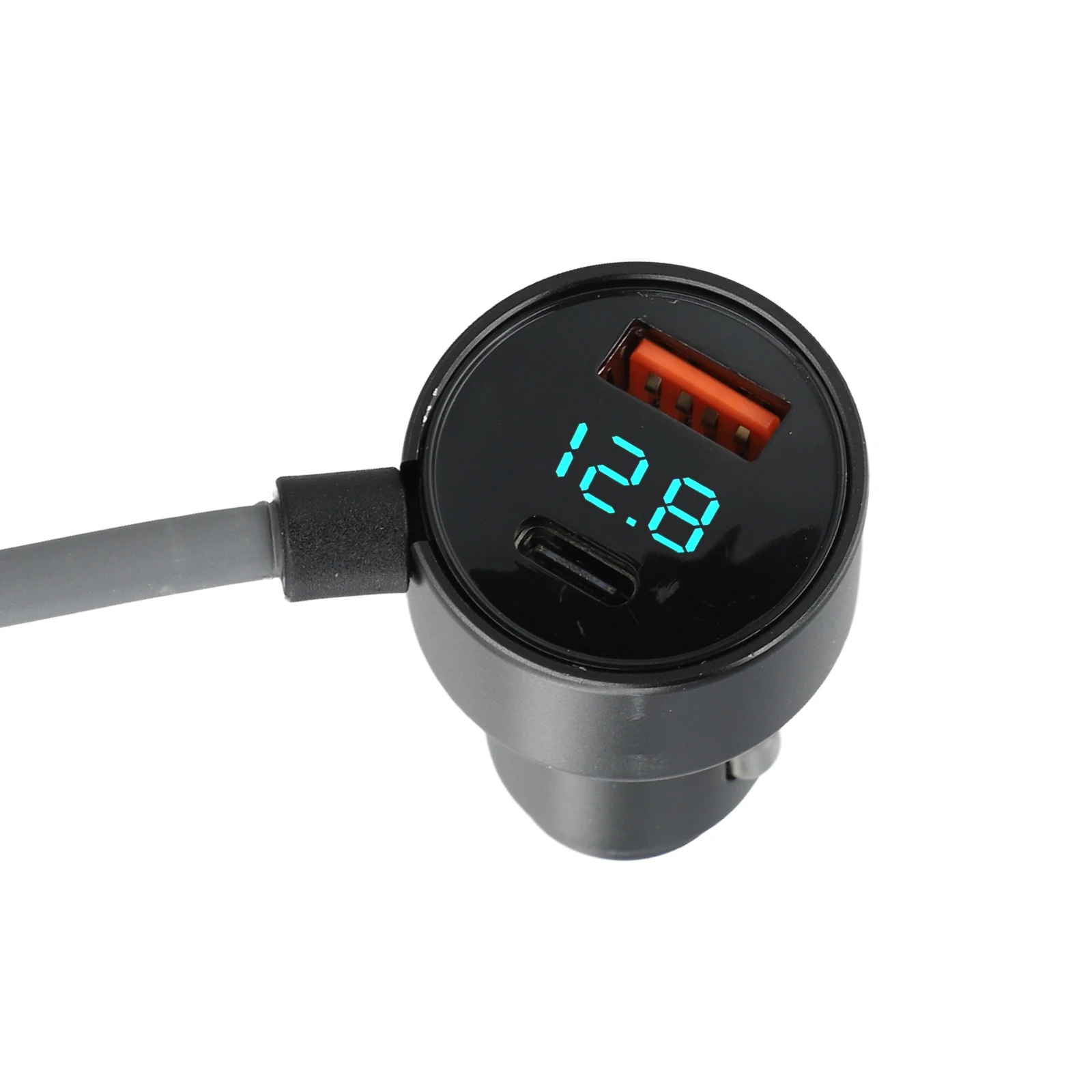 ABS Versatile Car Charger Digital Display Vehicle Power Cable QC/PD Fast Charging Protocol  For Starlink Mini Digital Car Charge