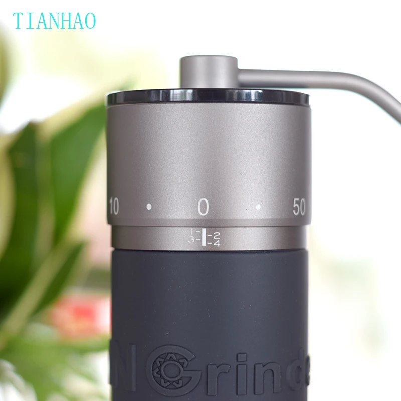Kingrinder K4 /K6 manual coffee grinder portable mill 420stainless steel 48mm stainless steel Titanium plating burr