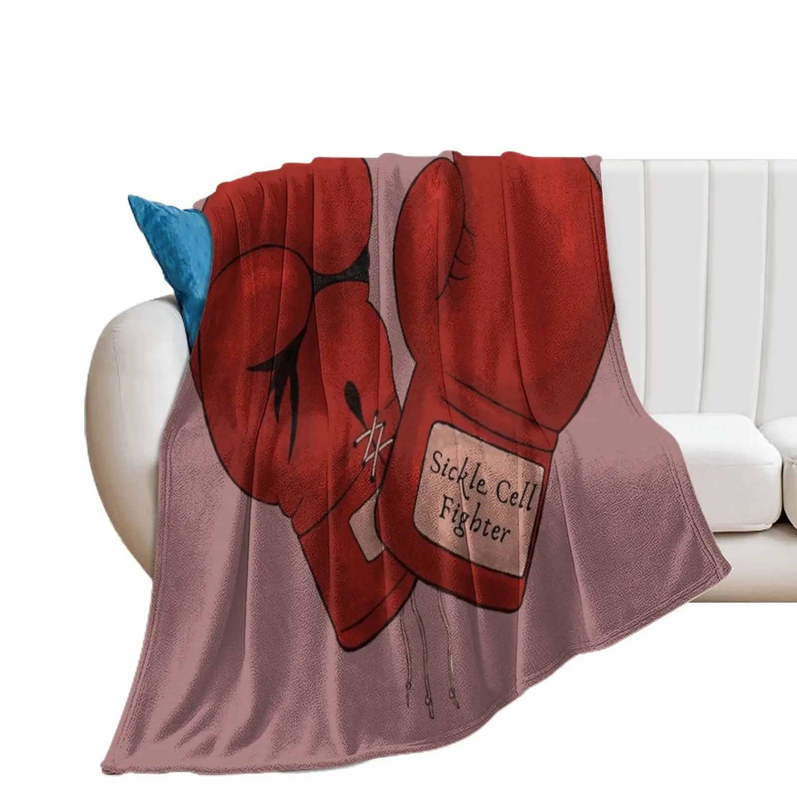 

Sickle Cell Fighter Throw Blanket Cute Plaid halloween Comforter Blankets