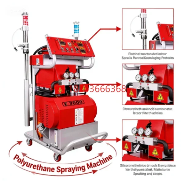 YG Customized E3000 Hot Sell Polyurethane Waterproofing Pu Spray Foam Machine Injection Hydraulic Polyurea Spray Machine For Sal