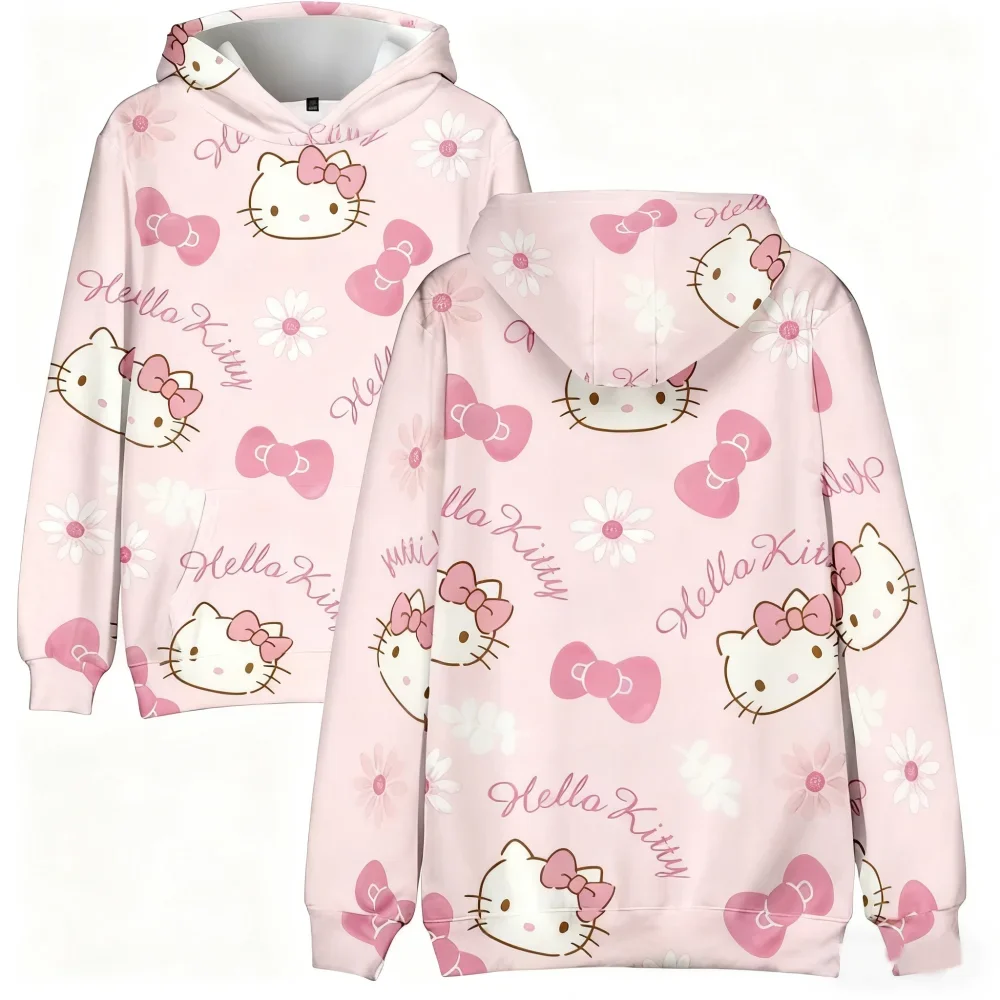 Hello kitty new cute cartoon 3d Sweet printed Autumn Fashion Comfotable hoodie for  Woman Casual Unique Fashion Hoodies