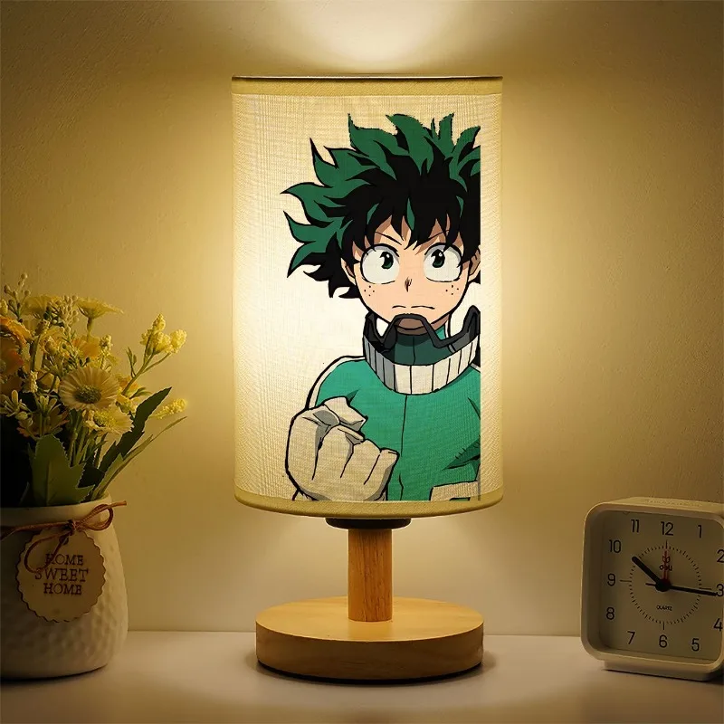 غرفة نوم الأطفال النوم ضوء الليل بلدي بطل كلية أنيمي الحلي طالب دراسة الكرتون مصباح طاولة صغير هدية العيد #2