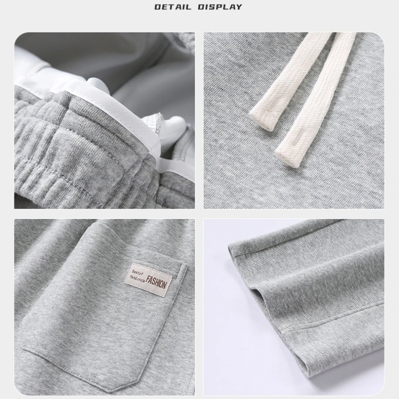 Calças largas de jogger, moletom micro flared, calças de algodão, neutro, design de personalidade ao ar livre, coreano, outono, 2021