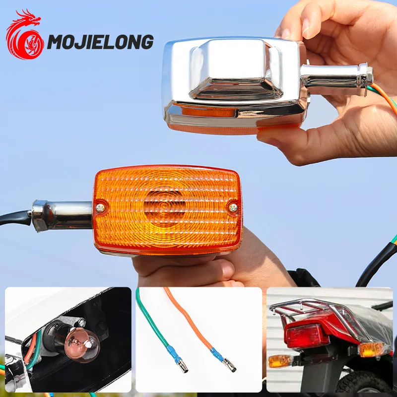

High-quality waterproof motorcycle 125cc indicator light (amber turn signal) suitable for Suzuki Hayabusa GS125 12V signal light