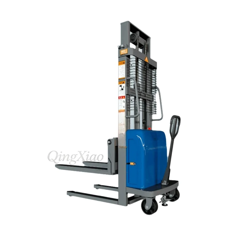 Semi Electric Forklift Lifting Stacker Hydraulic Loader Stacking Battery Powered Plug in Handling Equipment