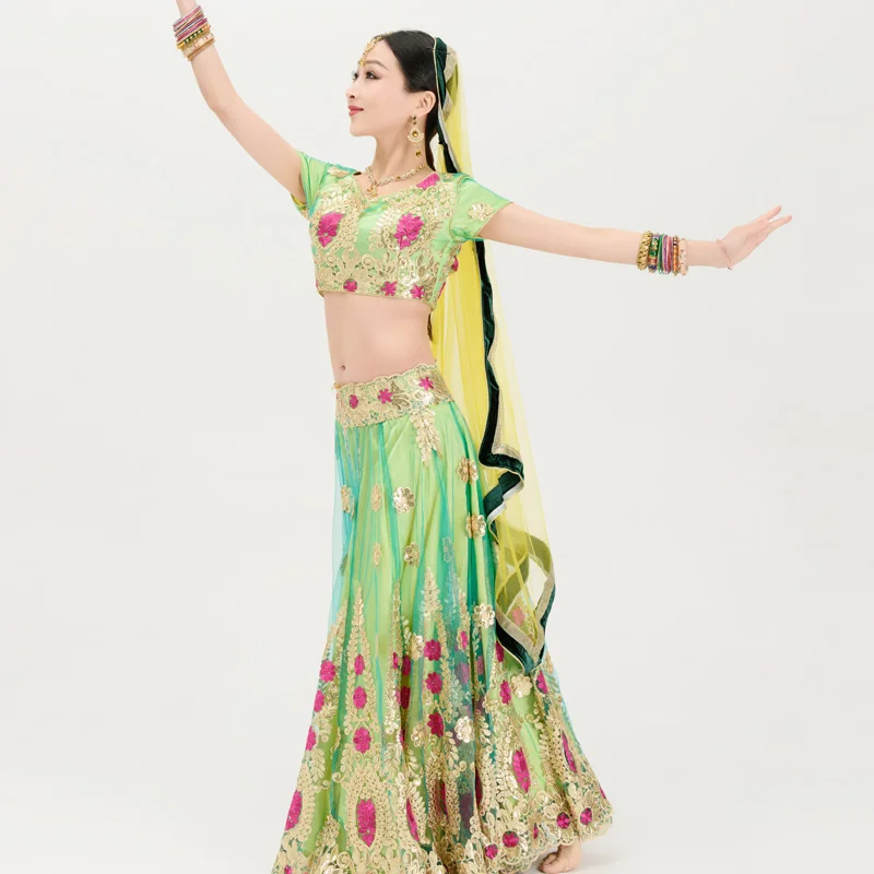 Costume de brevIndienne pour Femme, Boutique de Broderie, Lenhana Kali Punjab, Robe de Performance Katak