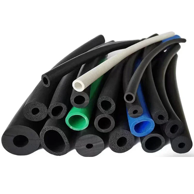 Length 1M to 3M Neoprene Customized Plastic NBR Foam Black Soft Round Heat Insulation Tube Sleeving EPDM Foam Epdm Hose