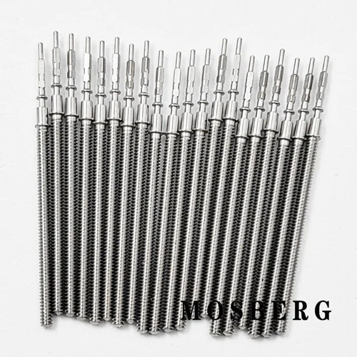 Imagen 2 del producto VK63 VK64 VK61 VK67 VK68 vástago de bobinado de reloj de Metal Kit de movimiento de acero de repuesto vástago apto para vástago de corona de movimiento VK63