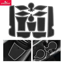 Smabee for Chevy Chevrolet Trax 2024 2025 Car Gate Slot Mat Anti-Slip Door Groove Center Cup Pad Rubber Interior Accessories
