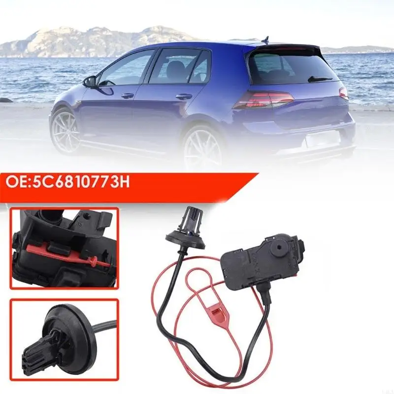 Meccanismo bloccaggio in plastica U4LA Attuatore Capslock Copslock per copertura del carburante Golf Mk7