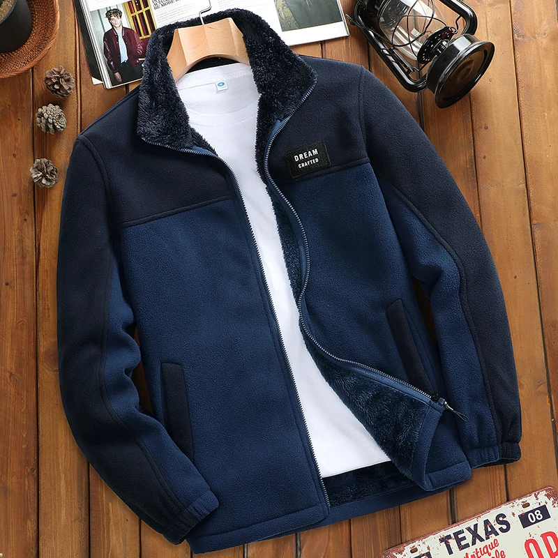 

Autumn Winter Polar Fleece Jacket Men Thermal Fleece Tactical Outdoors Sports Coat Militar Softshell Hiking Outdoor Army Jackets