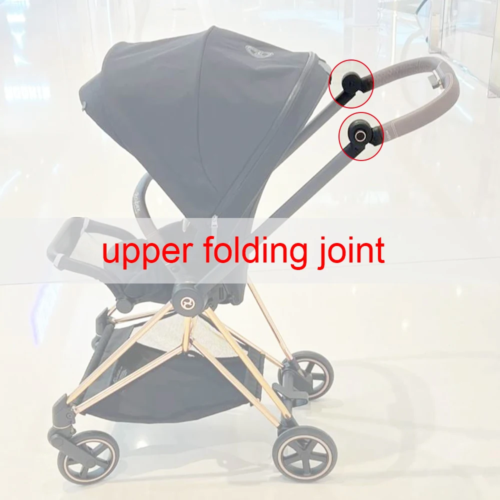 Upper Folding Joint For Mios 2/3 Buggys With 2 Sides Connecting Rod Internal Steering Gears Baby Stroller Replace Accessories