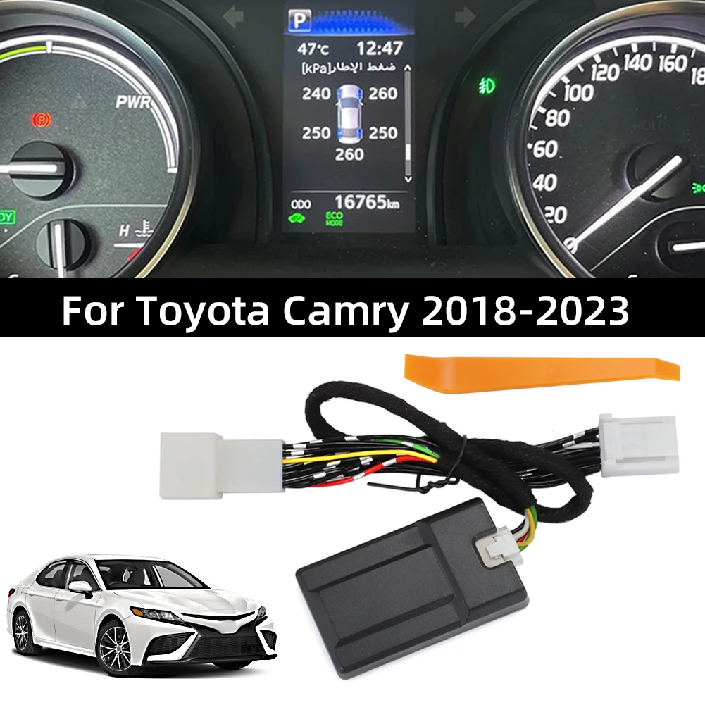 For Toyota Camry Car TPMS TIRE Tyre Pressure Monitoring System Digital LCD Dash Board Display Auto Security Alarm 2018-2022 2023