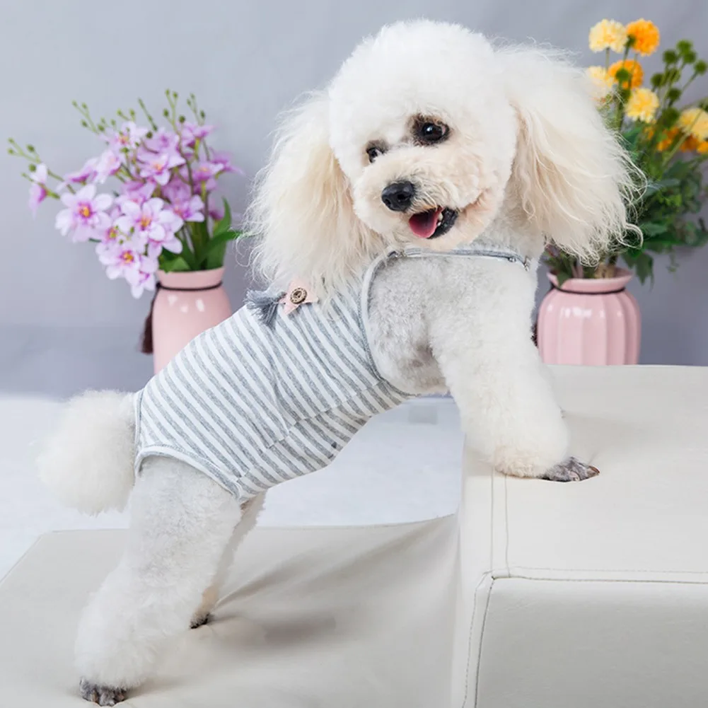 Strips Dog Shorts Diaper Sanitary Physiological Pants Washable Female Jumpsuit Pet Short Panties Menstruation Underwear Briefs