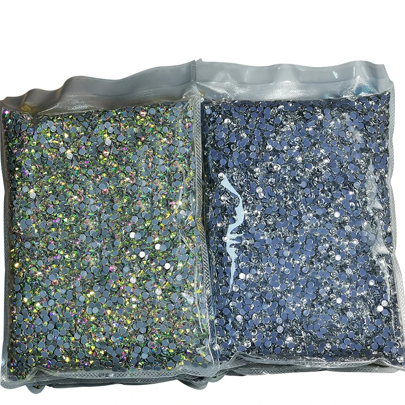 Wholesale 14400pcs/bag Bulk Flatback Hot Fix Rhinestones SS3-SS20 Nail Crystals Rhinestons For 3D Nail Art Design Decorations