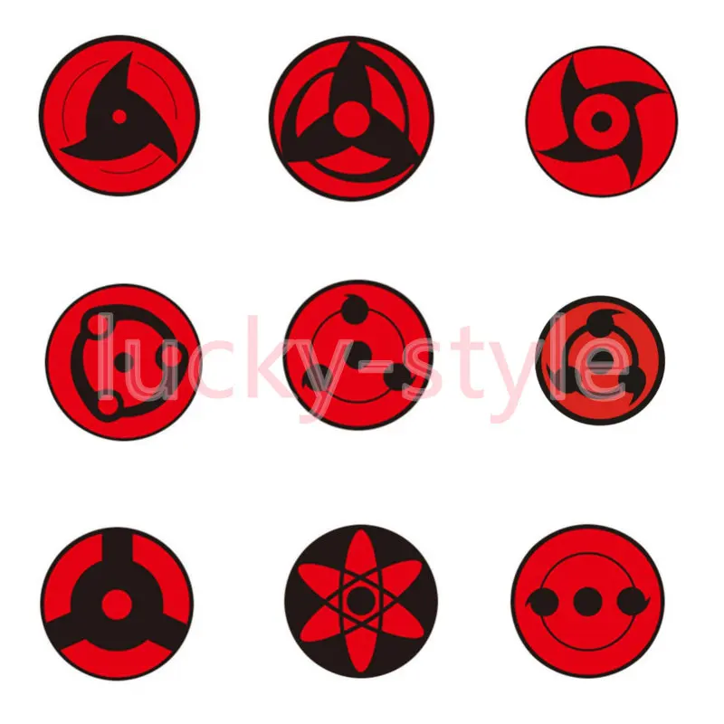 Hot Sell Anime Sharingan Sticker Decal Window Bumper Trunk Car Stickers Vinyl Decals Car Accessories Graphic Decoration