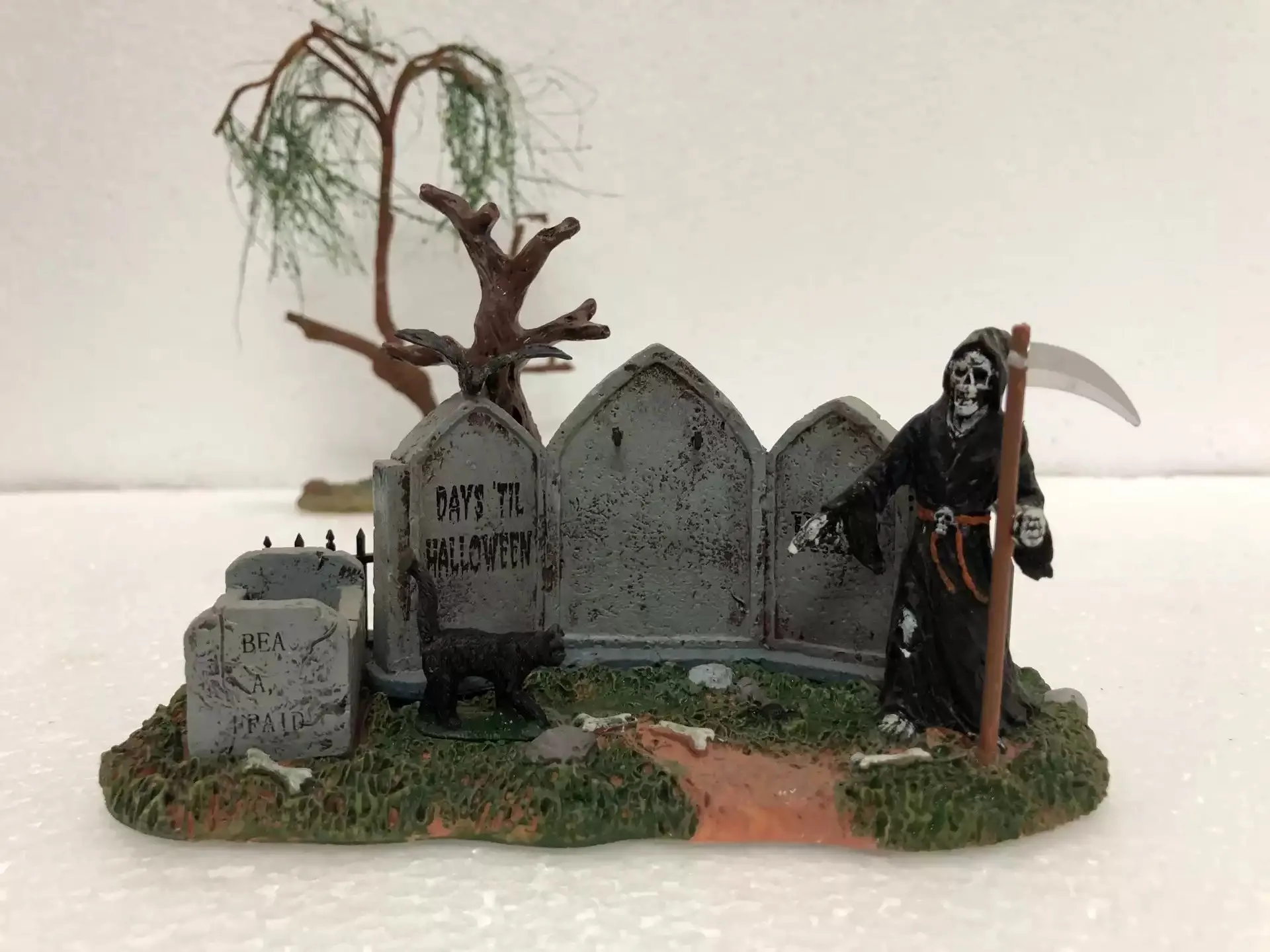 Artigianato in resina scena di Halloween ornamenti da tavola di sabbia tomba della morte figurina decorazione di paesaggi per finestre decorazioni per feste regalo per bambini