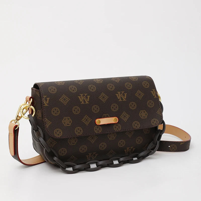 

Classic Leather Messenger Bag for Women Shoulder Crossbody Handbag By Famous Designer Luxury Brand Elegant