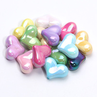 10/20pcs Multicolor Charms Love Heart Spacer Acrylic Beads For Jewelry Making DIY Jewelry Crafts Earrings Bracelets Accessories