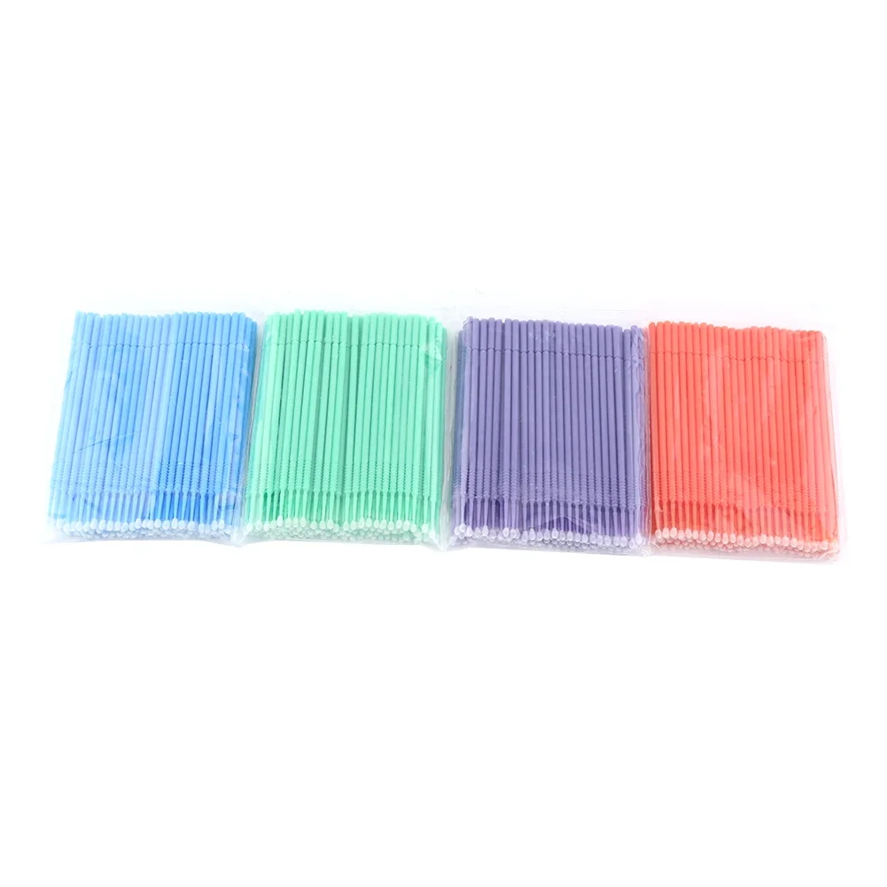 

400Pcs Mixed Disposable Dental Applicators Colorful Dental Lab Long Micro Nylon Brush Teeth Whitening Oral Dentist Accessories