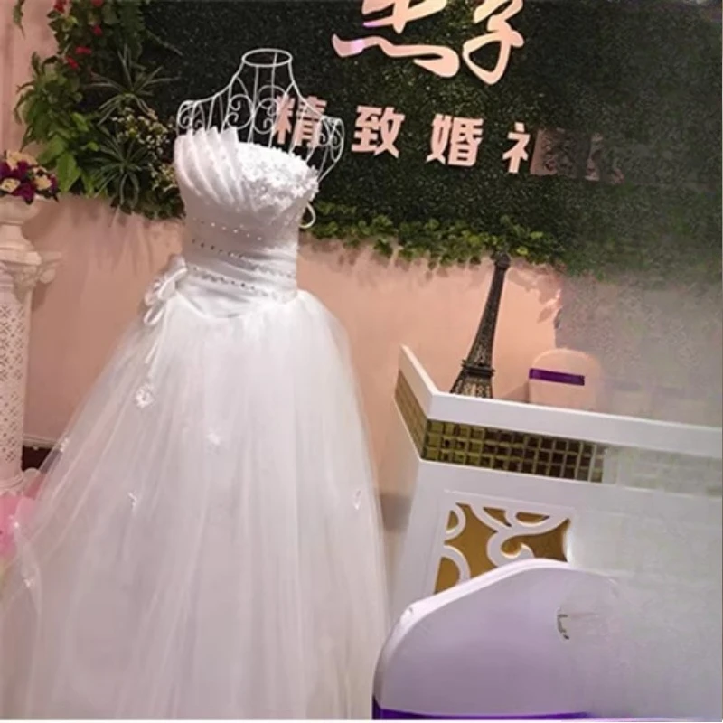

European Iron Mannequin, Full/Half Body Display Stand for Wedding Dress Photography & Retail Store Showcase