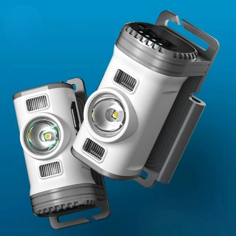 Portable LED Sensor Hat Clip Lamp Waterproof Head Light Rechargeable Fishing Searching Outdoor Camping Head Flashlight
