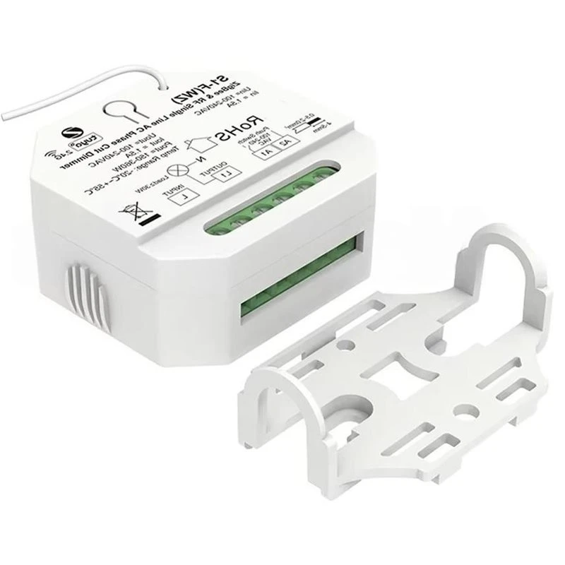 HGHO Single Line AC Phase Cut RF Dimmer S1-F(WZ) ? 100-240VAC 1Chx 1.5A R11 Remote For Switch Single Color Dimmable LED Light