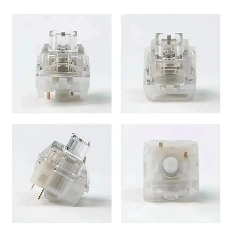 TTC Frozen Silent Switch V2 Mechanical Keyboard Mute Linear Switches 39 gf 3 Pins RGB Transparent Factory Lubrication Custom PC