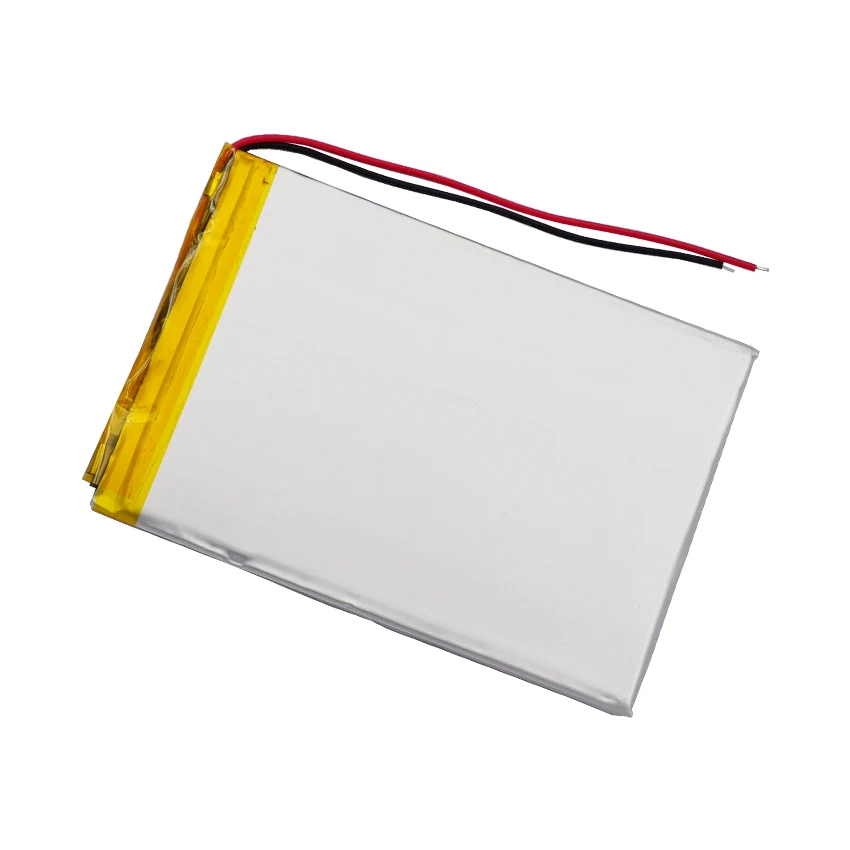 3.7V 2500mAh 9.25Wh Li-Polymer Replacement Li Lipo Battery JST 2Pin 1.0/1.25/1.5/2.0/2.54mm Connector 356090 For GPS Camera LED