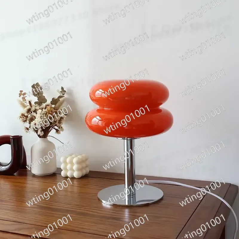 for Macaron Glass Table Lamp 3 Color Dimming Eye Care Night Light Cozy Atmosphere Decor for Girl Bedroom Bedside Living Room