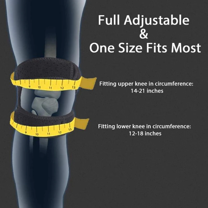 1 قطعة قابل للتعديل الرضفة دعامة الركبة الركبة كم ضغط دعم للجنسين الركبة آلام التهاب المفاصل الألم الرياضة الركبة الحرس الركبة وسادة #6