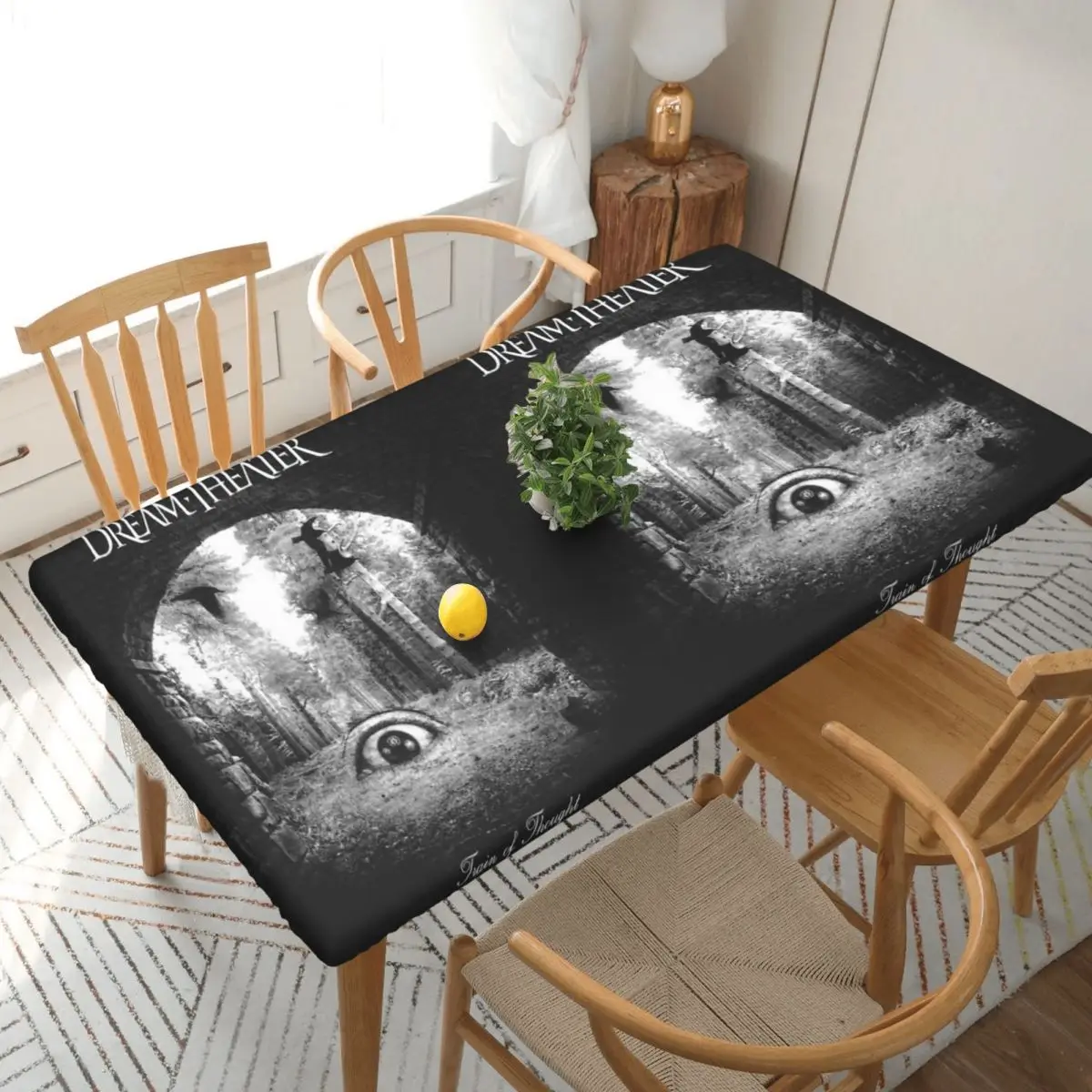 Dream Theater Customized Rectangular Tablecloth Waterproof Table Cover for Dining Events Table Cloth