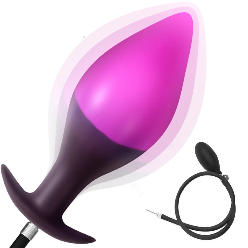 Neu Entwickelt Expansion 10 cm Aufblasbare Anal Plug Dildo Für Frauen Vaginal Expander Männer 18 Butt Dilatator Sex Spielzeug Für erwachsene 18