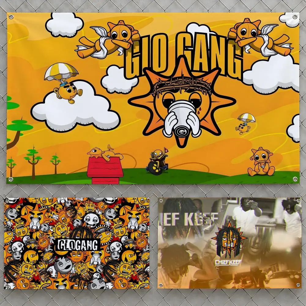 Singer Chief Keef Finally Rich Sosa Flags Wall Hanging Flag Banners For Birthday Parties Outdoor Bedroom Dorm Room Decor