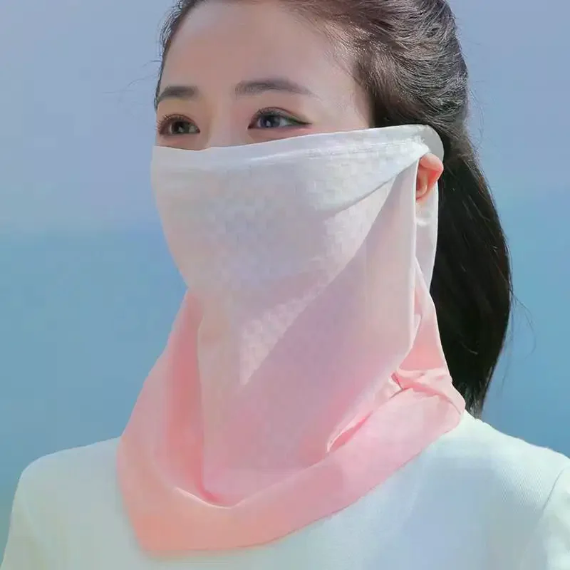 Outdoor Cycling Sun Protection Mask Neck Protector Breathable UV Protective Eye Corner Guard Integrated Design For Summer