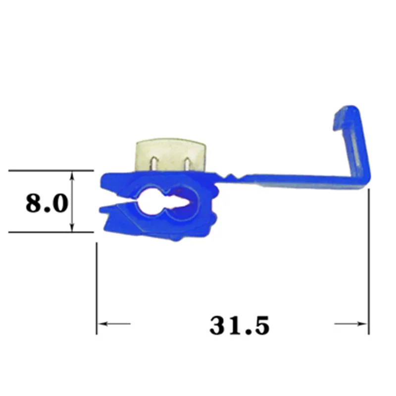 10pcs Fast Wire Connector Cable Crimp Terminal 0.75-2.5 Flat Blue Cable Connector Terminals Electrician Accessories Faston