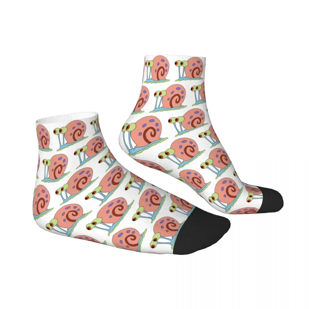 Gary The Snail Socks Harajuku High Quality Stockings All Season Socks Accessories for Man's Woman's Christmas Gifts