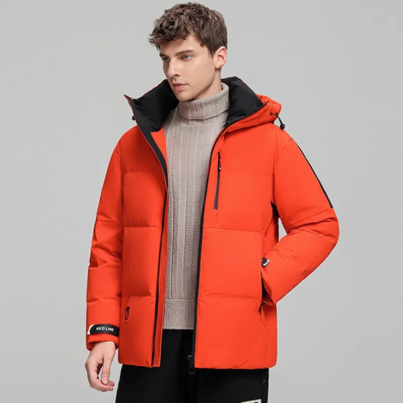 

2023 Winter New Men's Casual Hooded Down Jacket Thickened Windproof Cold Resistant and Warm Coat